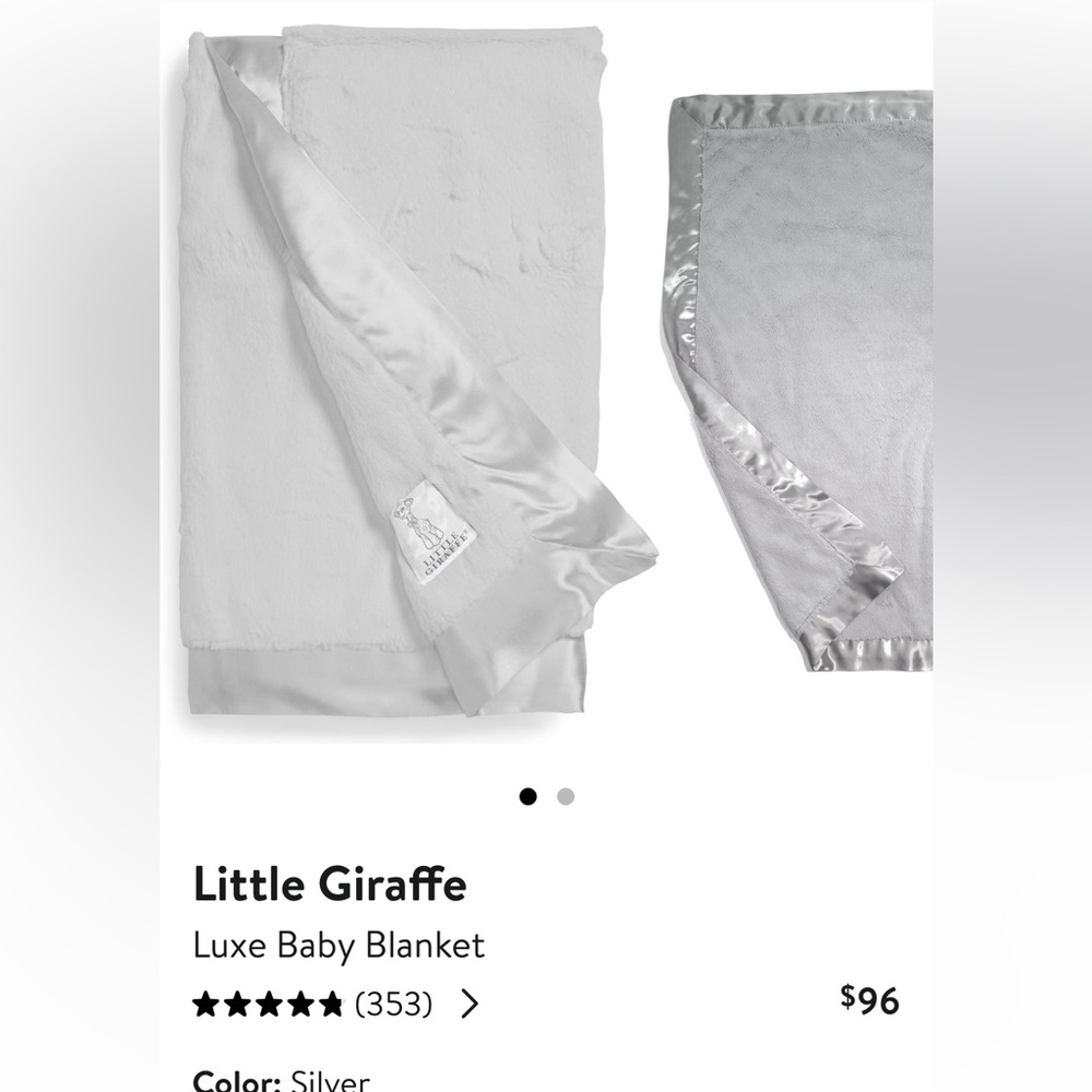 Little giraffe luxe baby blanket